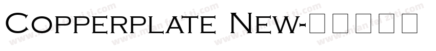 Copperplate New字体转换